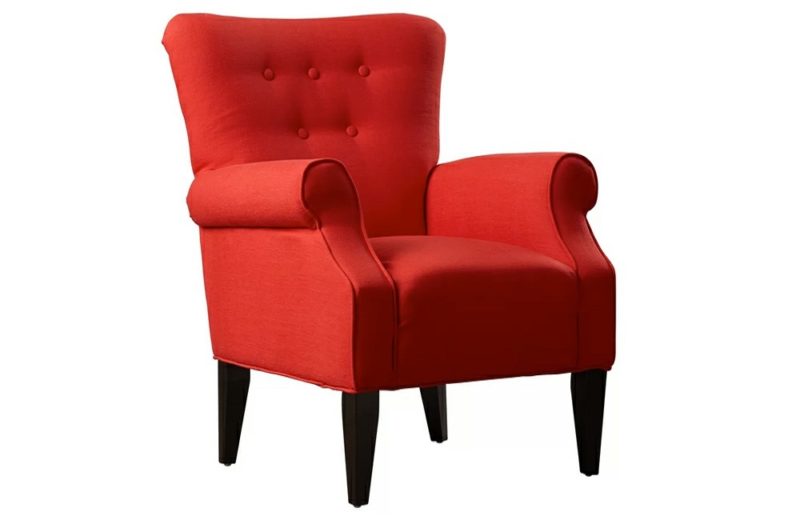 Button Tufted Armchair - Image 4