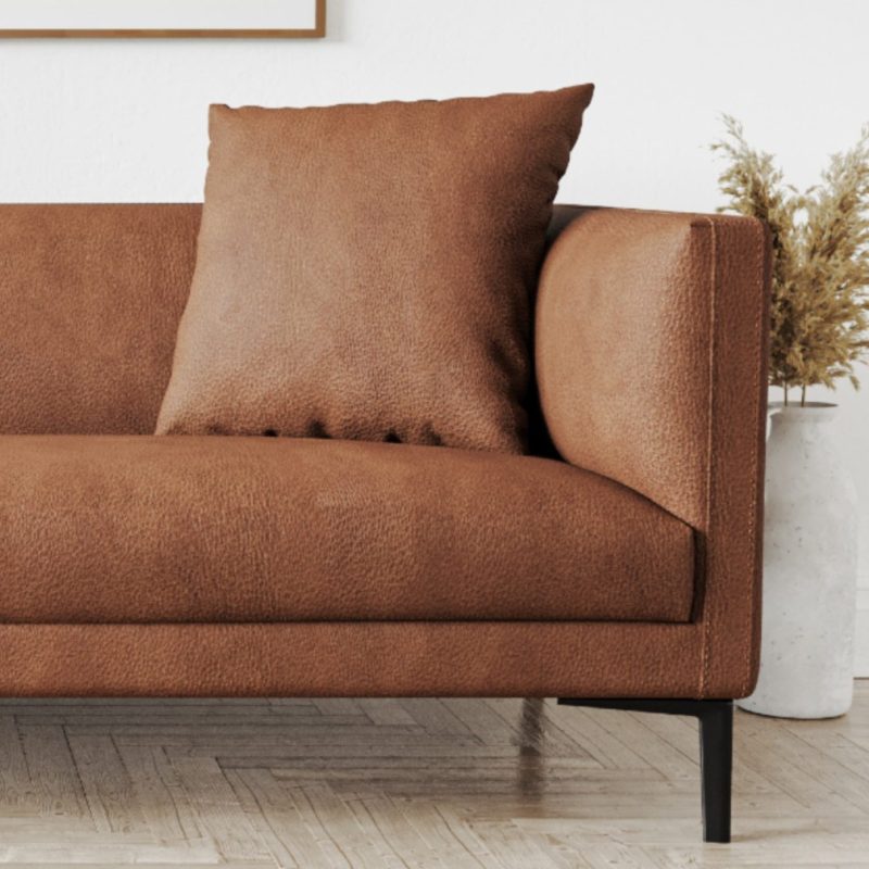 Tan Brown Sofa - Image 2