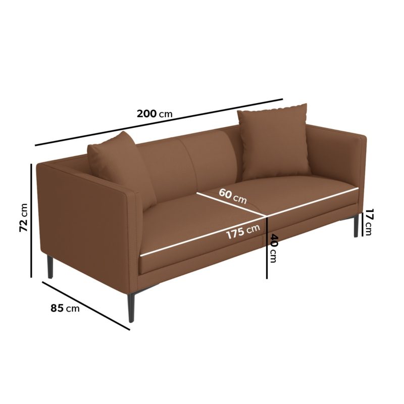 Tan Brown Sofa - Image 3