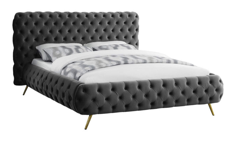 Milano Velvet Tufted Bed - Image 5