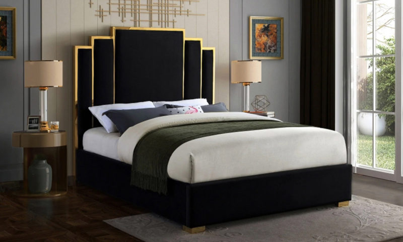 Harlen Velvet Bed Frame - Image 2