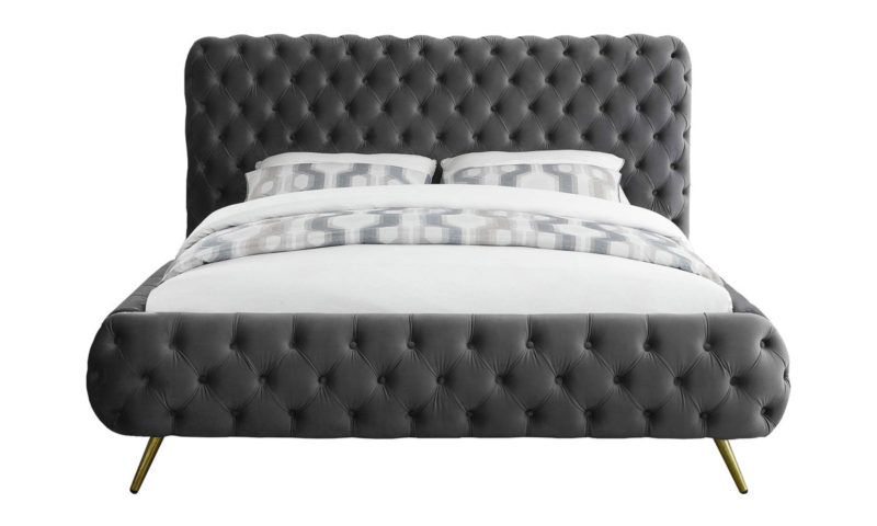 Milano Velvet Tufted Bed - Image 2