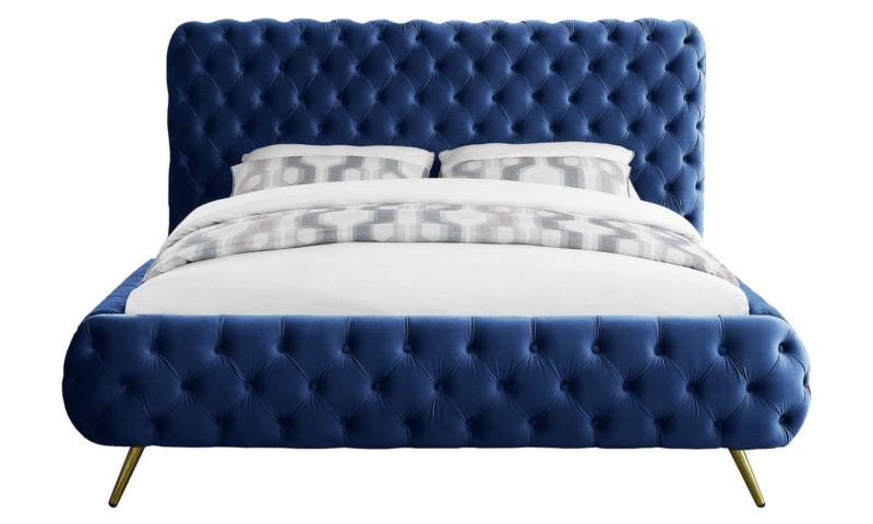 Milano Velvet Tufted Bed - Image 4