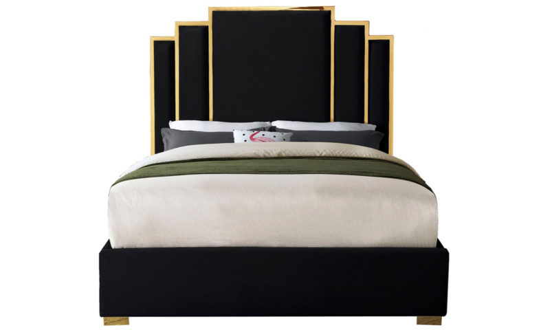 Harlen Velvet Bed Frame - Image 4