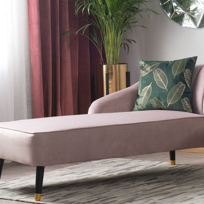 Alia Velvet Chaise Longue - Image 2