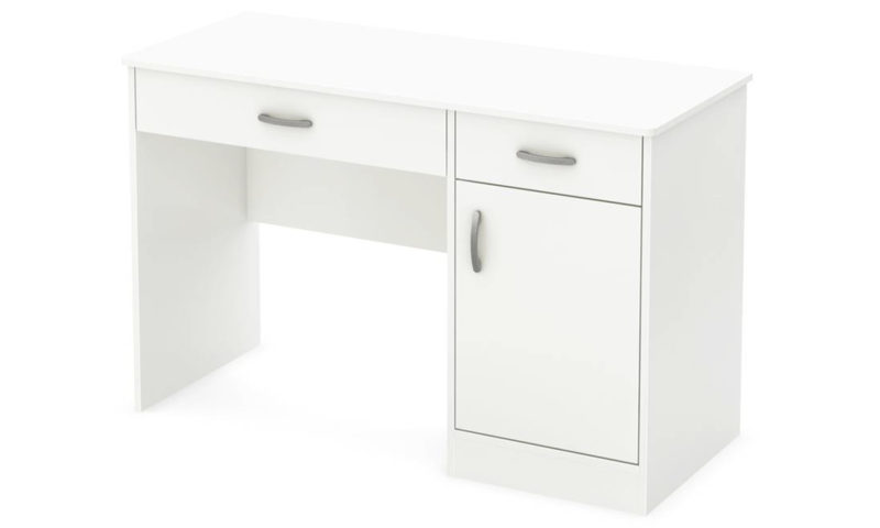 Shore Small Computer Desk in White - Image 4