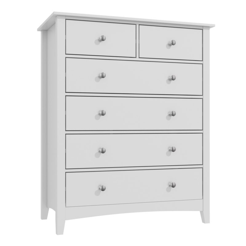 Finch 2+4 Chest of Drawers in Light Grey - Image 6