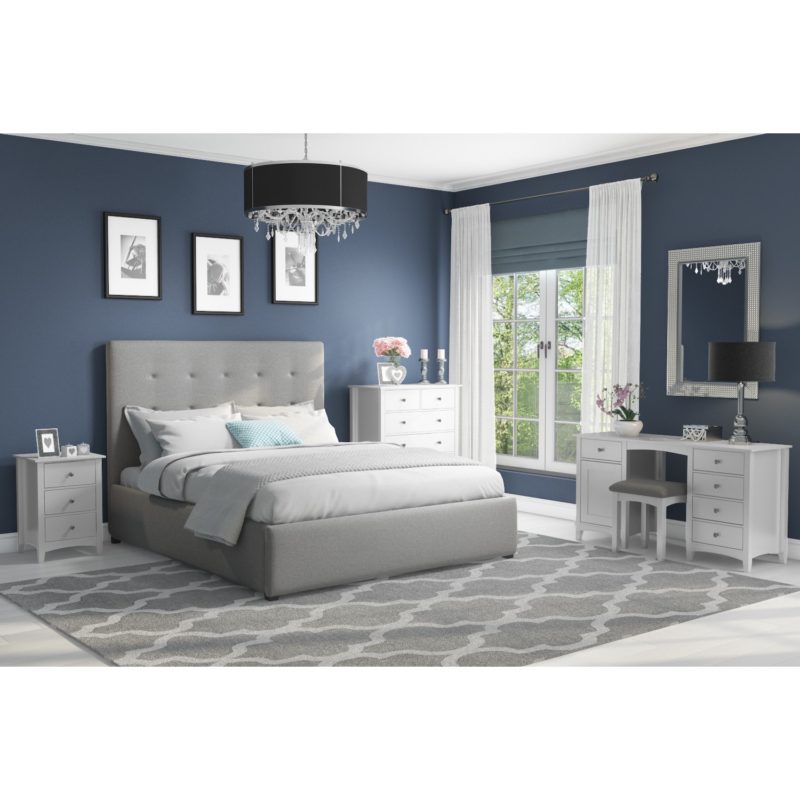 Finch 2+4 Chest of Drawers in Light Grey - Image 2