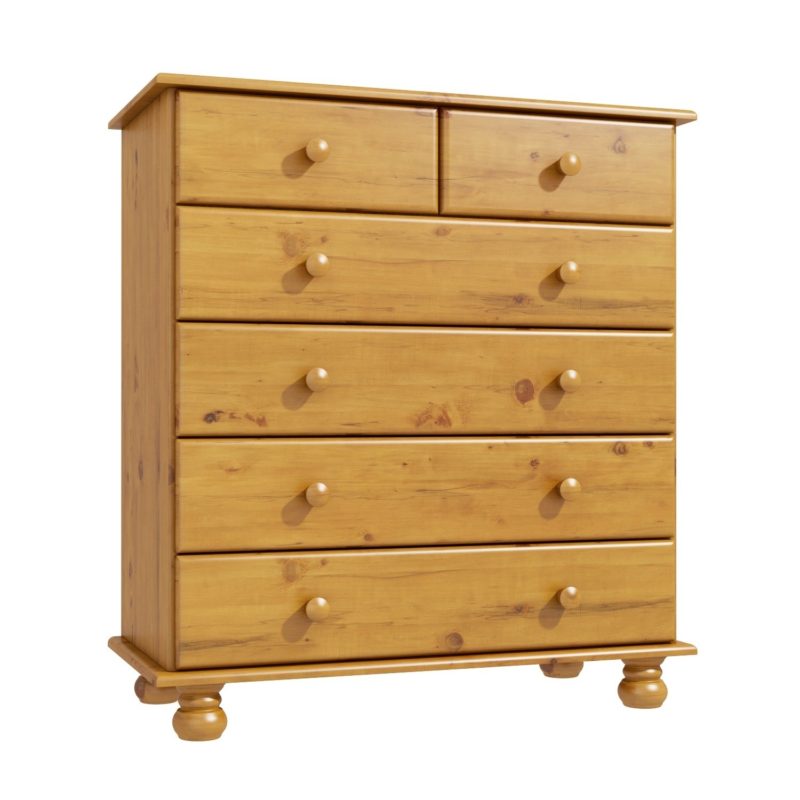 Tall 6 Drawer Chest in Pine - Image 7