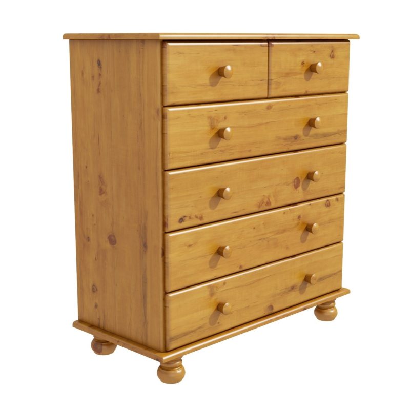 Tall 6 Drawer Chest in Pine - Image 6