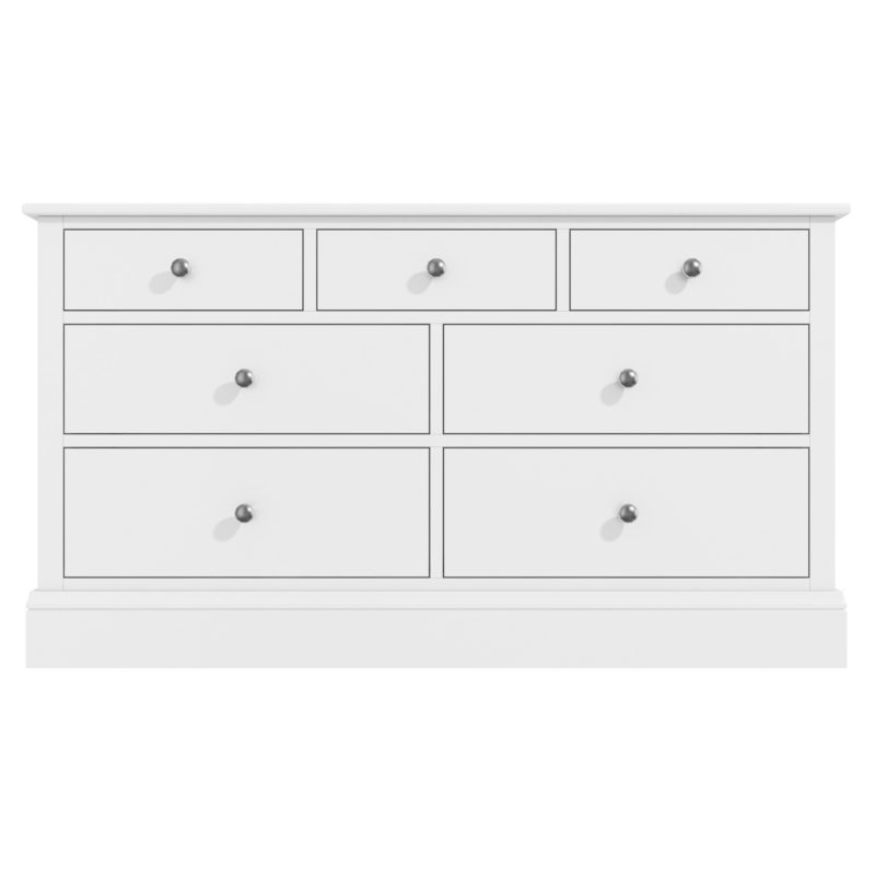 White Wide Chest of 7 Drawer's - Image 2