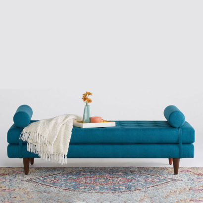 Alia Velvet Ottoman