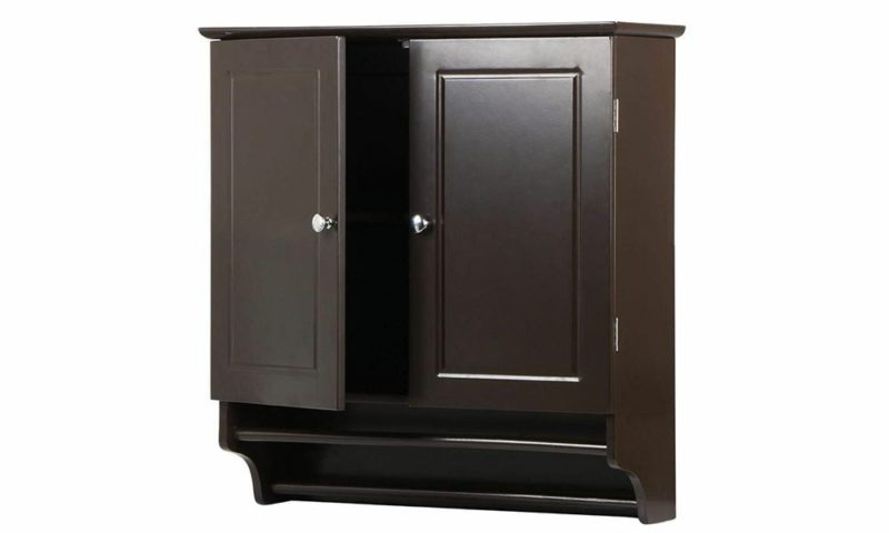 Wall Mounted Brown Storage Cabinet - Image 3