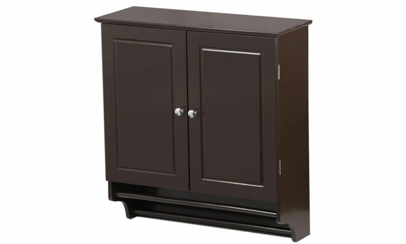 Wall Mounted Brown Storage Cabinet - Image 2