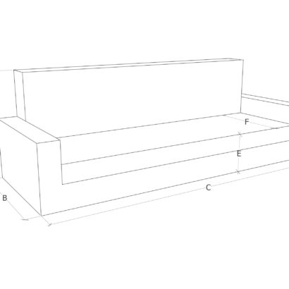 Sofa Dakota Challenger Fabric White - Image 4