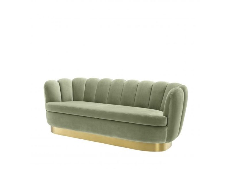 Sofa 'Mirage' - Pistache Green Velvet - Image 3