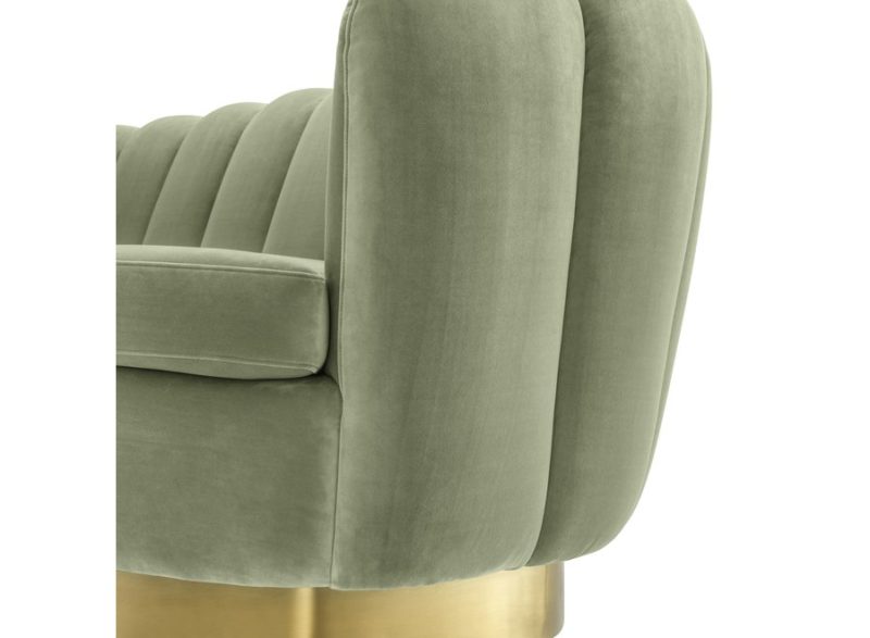 Sofa 'Mirage' - Pistache Green Velvet - Image 4