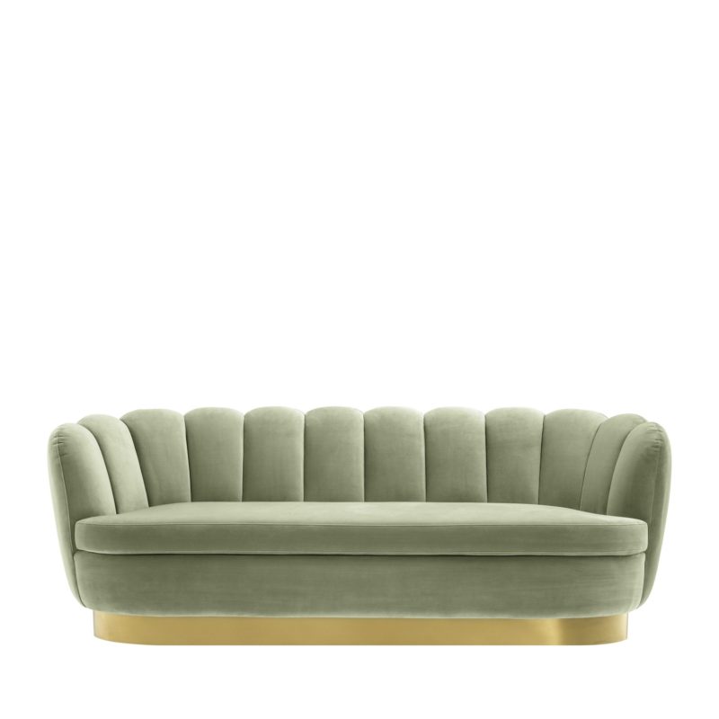 Sofa 'Mirage' - Pistache Green Velvet - Image 5