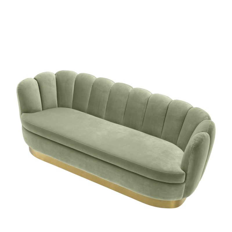 Sofa 'Mirage' - Pistache Green Velvet - Image 9