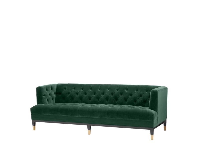 Sofa Castelle Roche dark green velvet