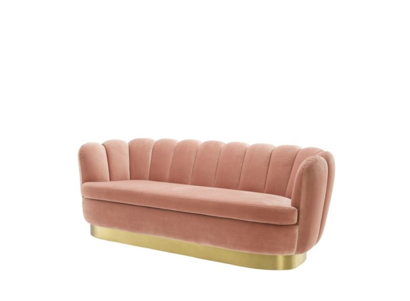 Sofa 'Mirage' - Savona Nude Velvet - Image 2