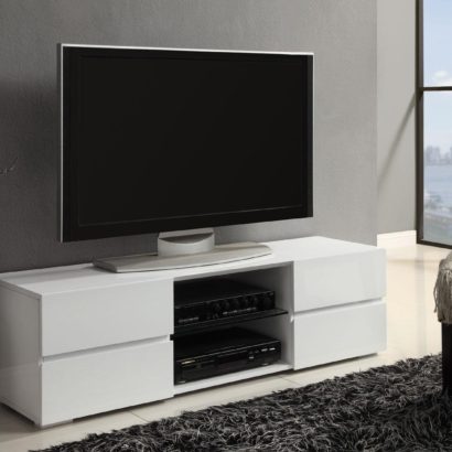 High Gloss White TV Stand
