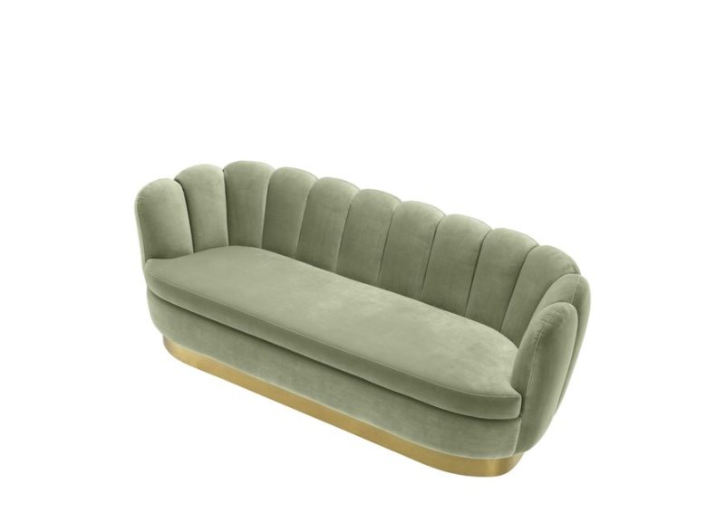 Sofa 'Mirage' - Pistache Green Velvet - Image 10