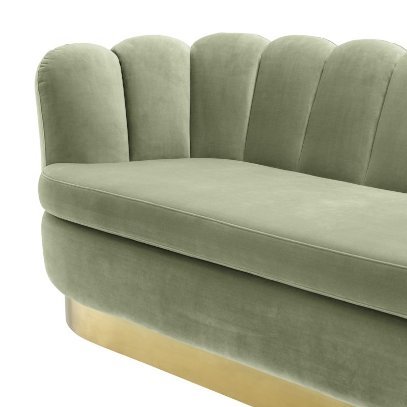 Sofa 'Mirage' - Pistache Green Velvet - Image 11