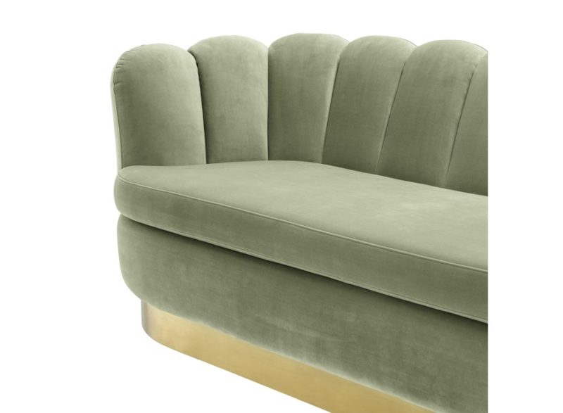 Sofa 'Mirage' - Pistache Green Velvet - Image 12