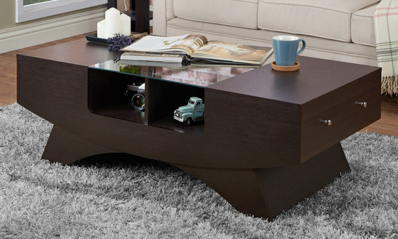 2-drawer Contemporary Coffee Table - Image 3