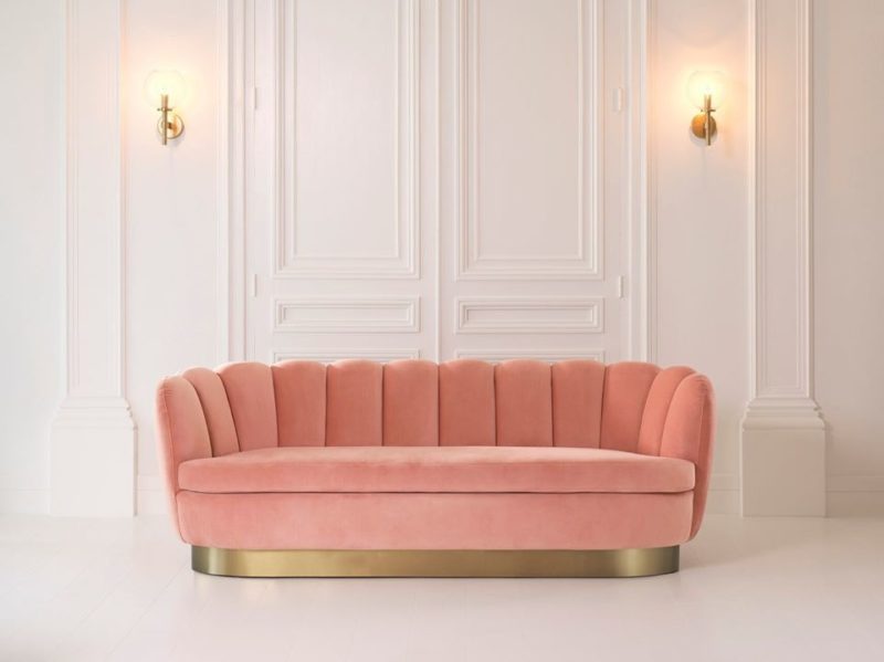 Sofa 'Mirage' - Savona Nude Velvet