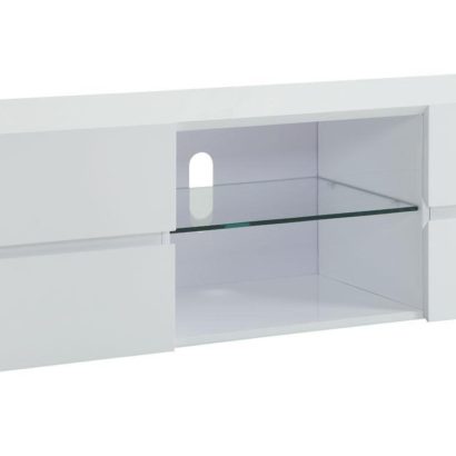 High Gloss White TV Stand - Image 3