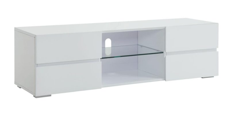 High Gloss White TV Stand - Image 3