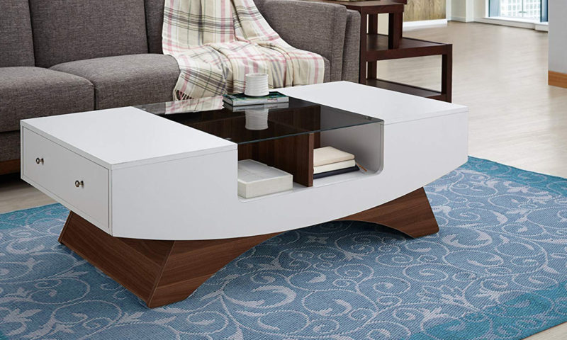 2-drawer Contemporary Coffee Table - Image 4