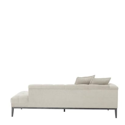 Cesare Lounge Sofa Left Pebble Grey - Image 4