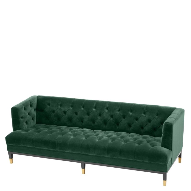 Sofa Castelle Roche dark green velvet - Image 4