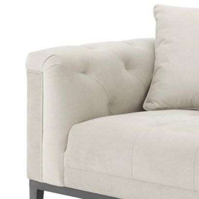 Cesare Lounge Sofa Left Pebble Grey - Image 5