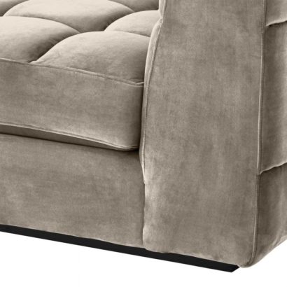 Sofa 'Dean' - Middle - Savona Greige Velvet - Image 5