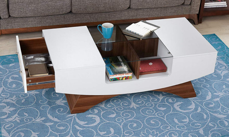 2-drawer Contemporary Coffee Table - Image 6