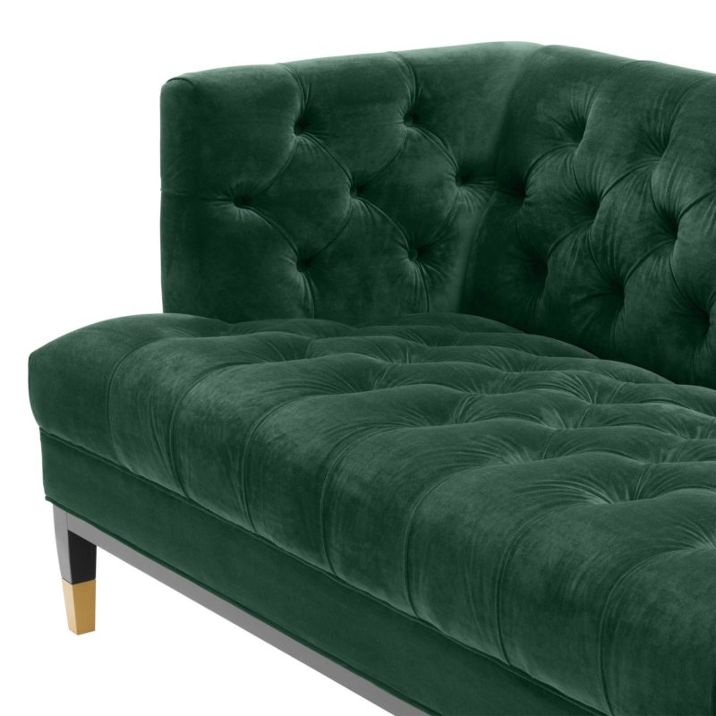 Sofa Castelle Roche dark green velvet - Image 6