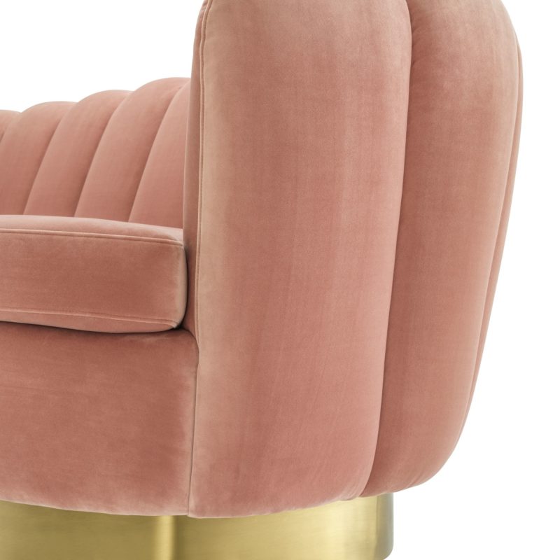 Sofa 'Mirage' - Savona Nude Velvet - Image 6