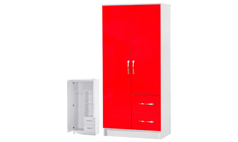 Combi 2 Drawer and 2 Door Wardrobe - Image 8