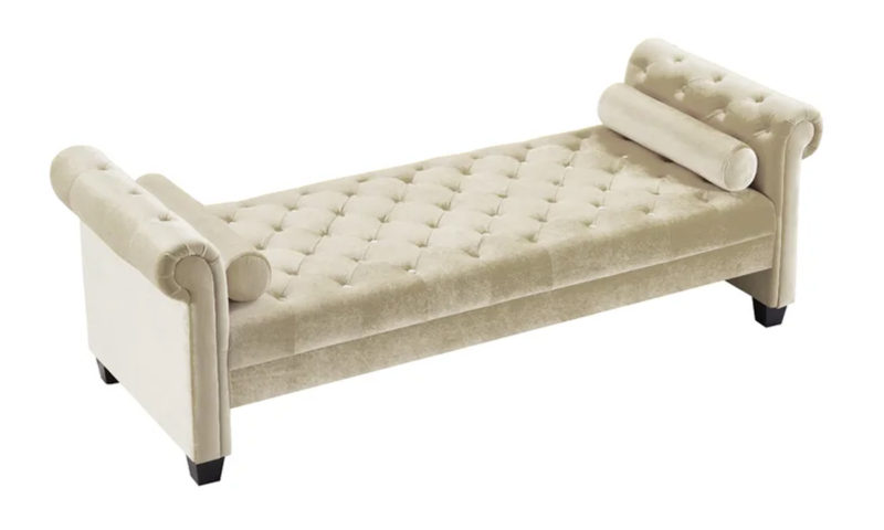 Rectangular Ottoman With Tufted Cushion - Image 6