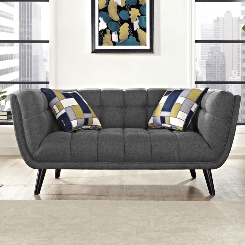 Bestow Upholstered Fabric Loveseat - Image 10