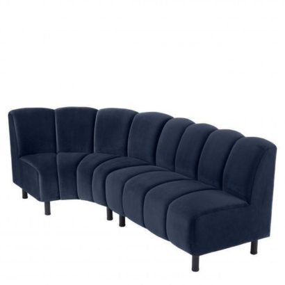 Hillman Corner Sofa - Savona Midnight Blue - Image 3