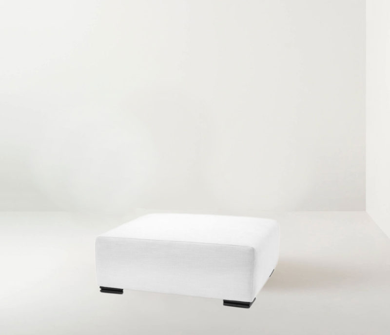 Ottoman 'Clifford' - Avalon white