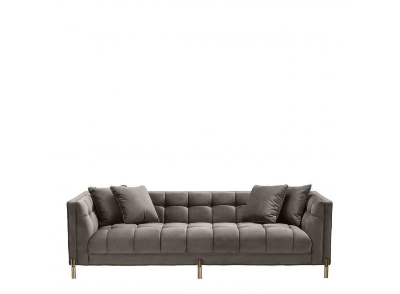 Sofa ‘Sienna' Savona grey velvet - Image 4