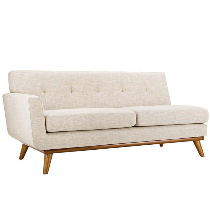 Sloping Curves Left-Arm Loveseat Sofa - Image 4