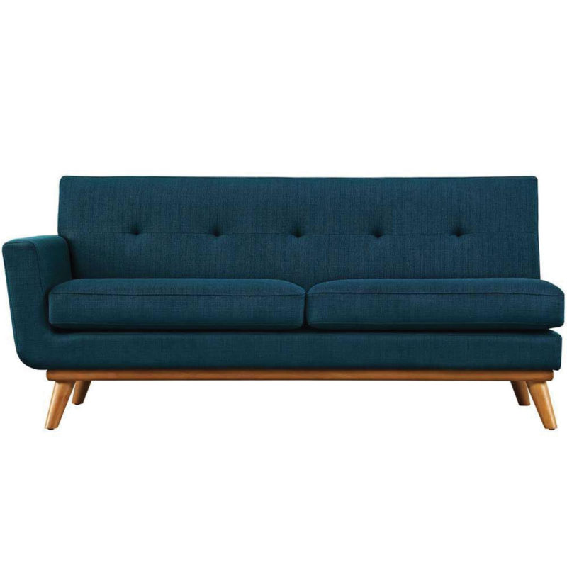 Sloping Curves Left-Arm Loveseat Sofa - Image 7