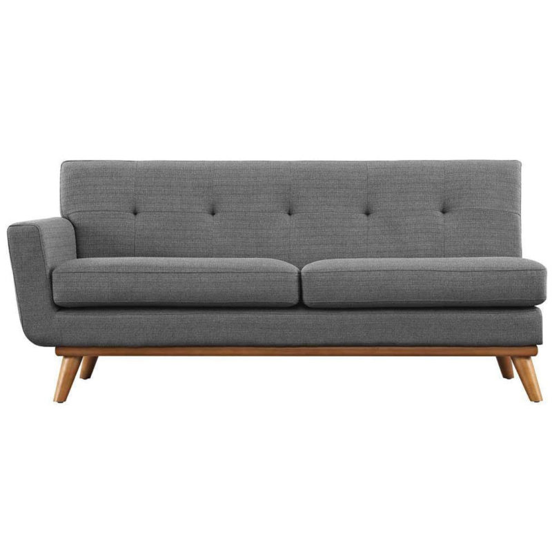 Sloping Curves Left-Arm Loveseat Sofa - Image 3